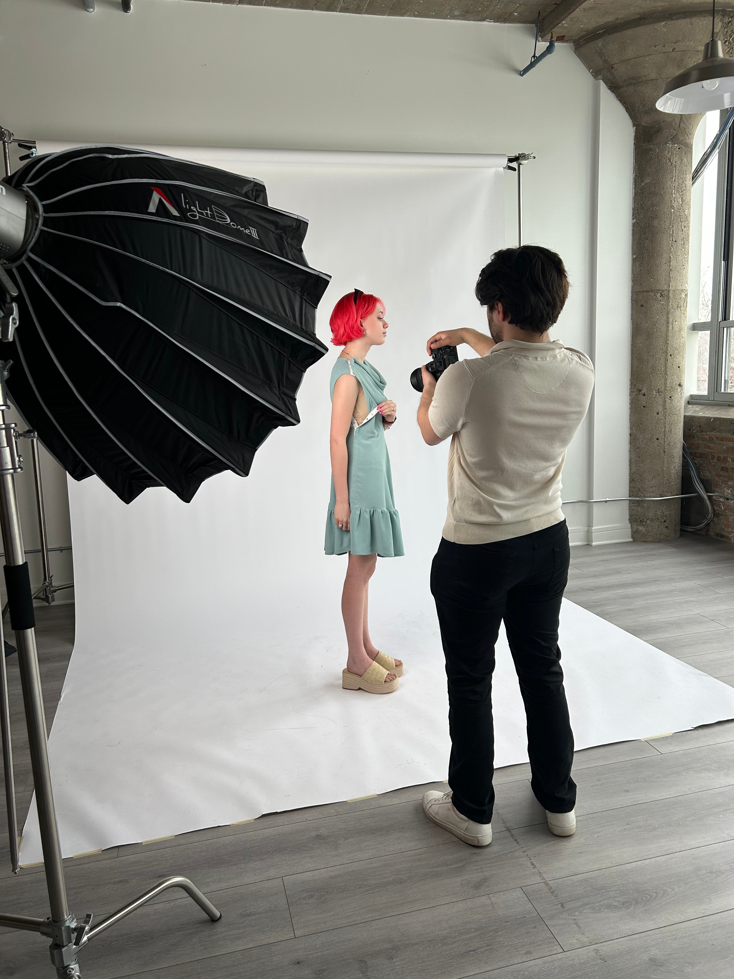 Adaptive Babydoll Dress with Snaps