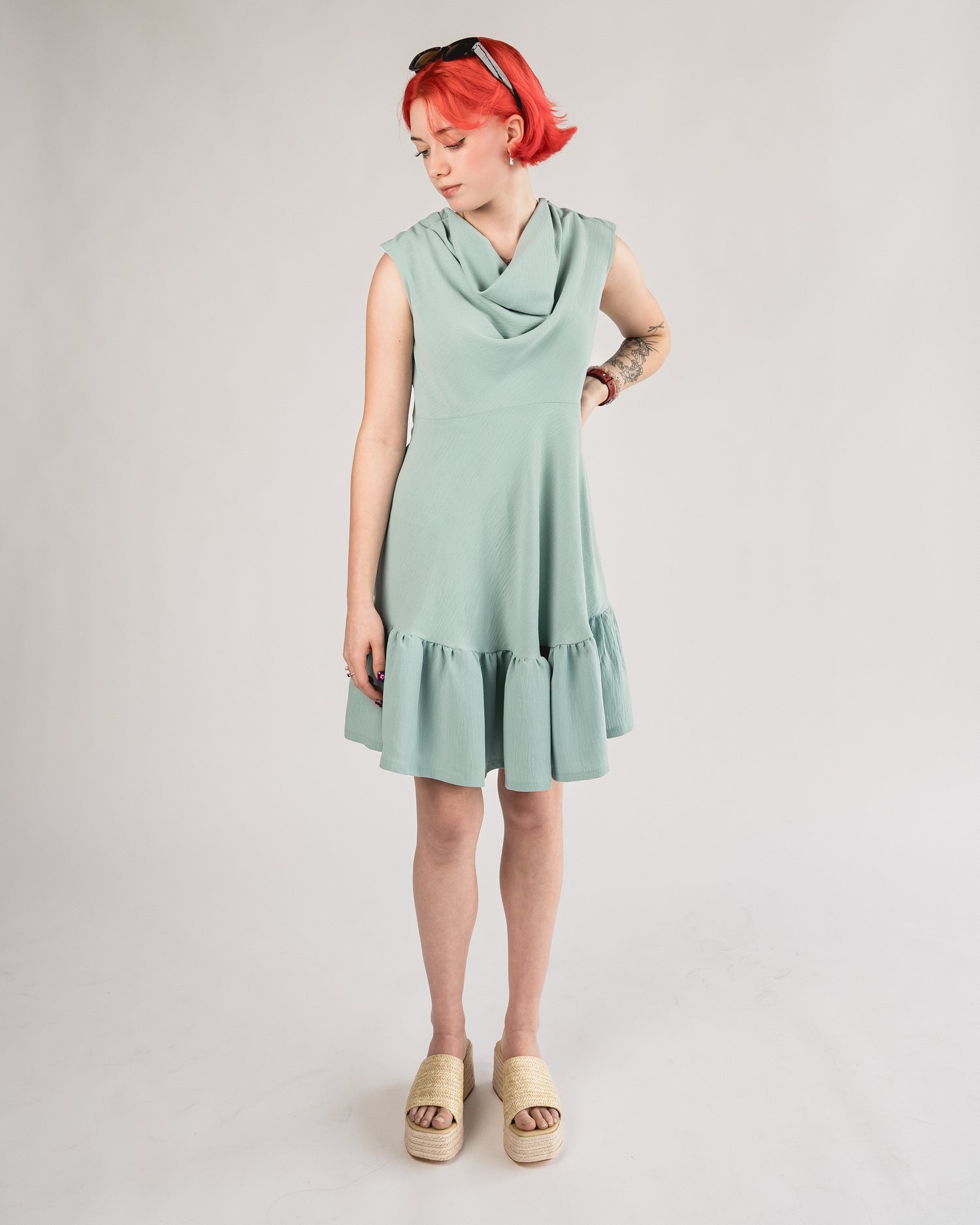 Adaptive Babydoll Dress with Snaps Sage / 3XL Adaptive Babydoll Dress with Snaps Sage / 3XL