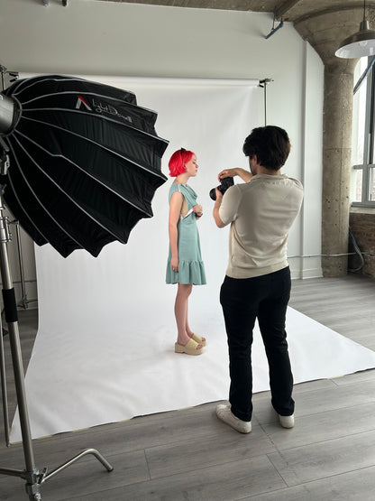 Adaptive Babydoll Dress with Snaps